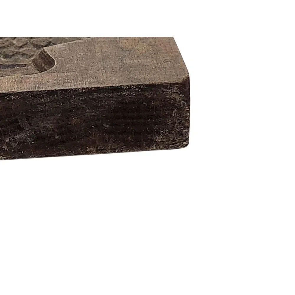 Vintage Antique Dutch Hand-Carved Wood‎ Speculaas Springerle Cookie Mold Figure